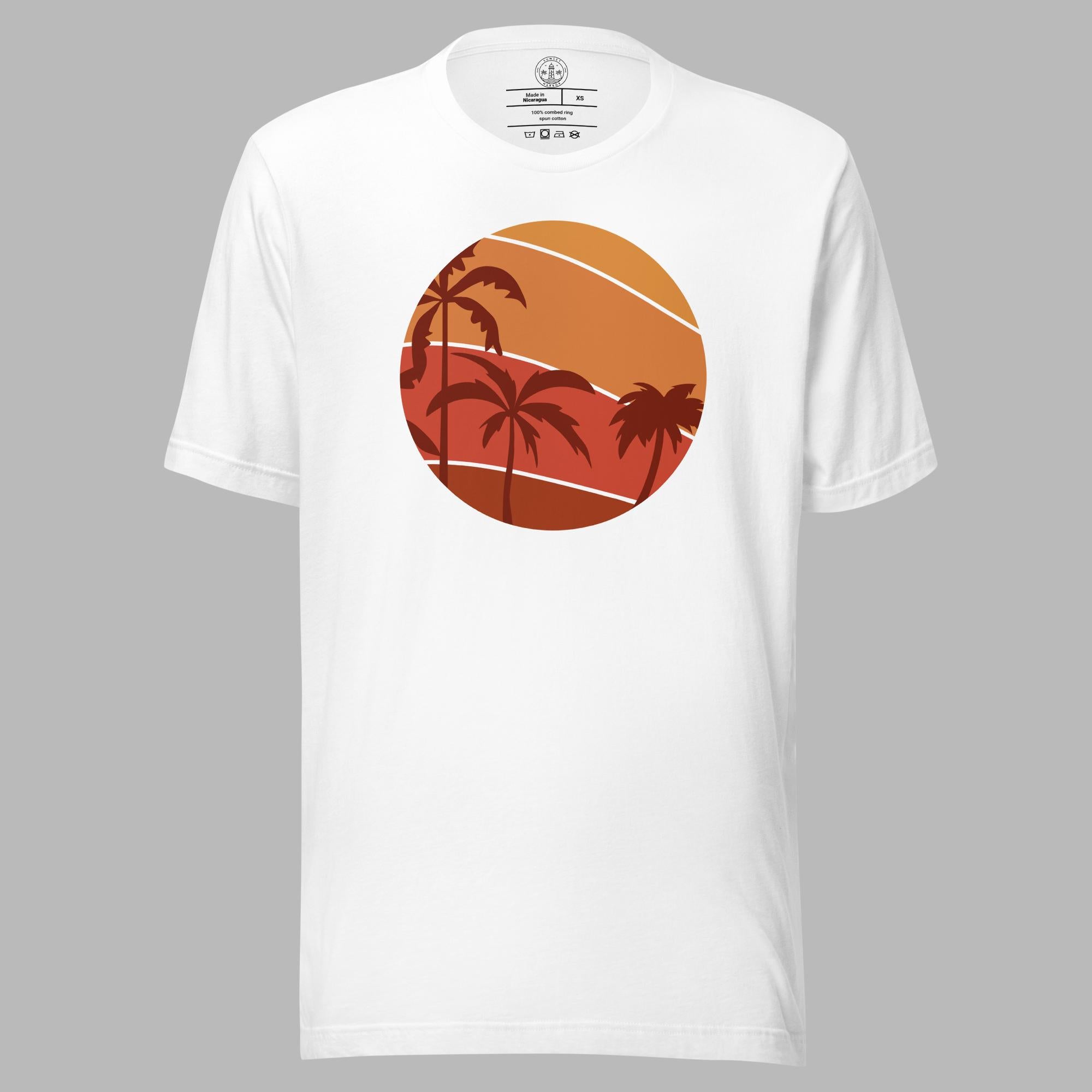 Unisex t-shirt - Palm Sunset - Sunset Harbor Clothing